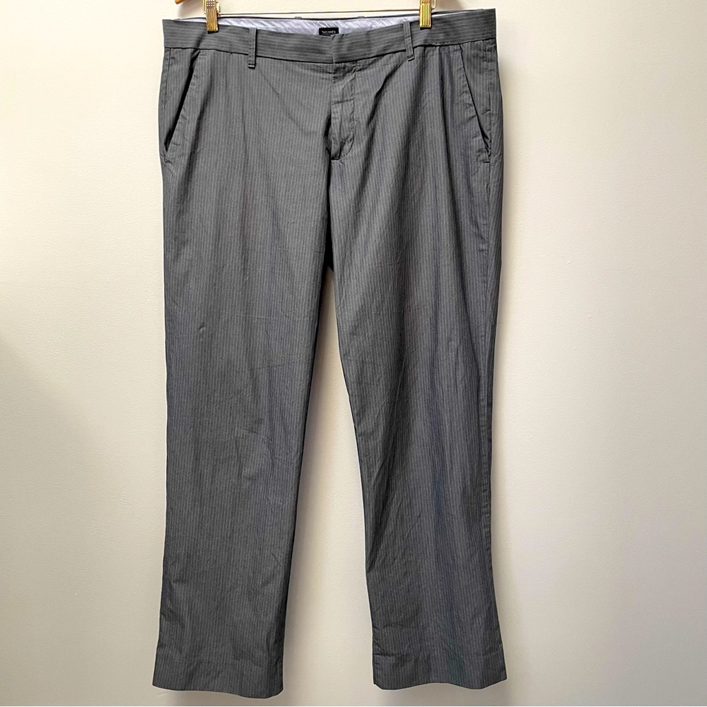 Gap straight leg gray pin stripe trousers, 38 x 32